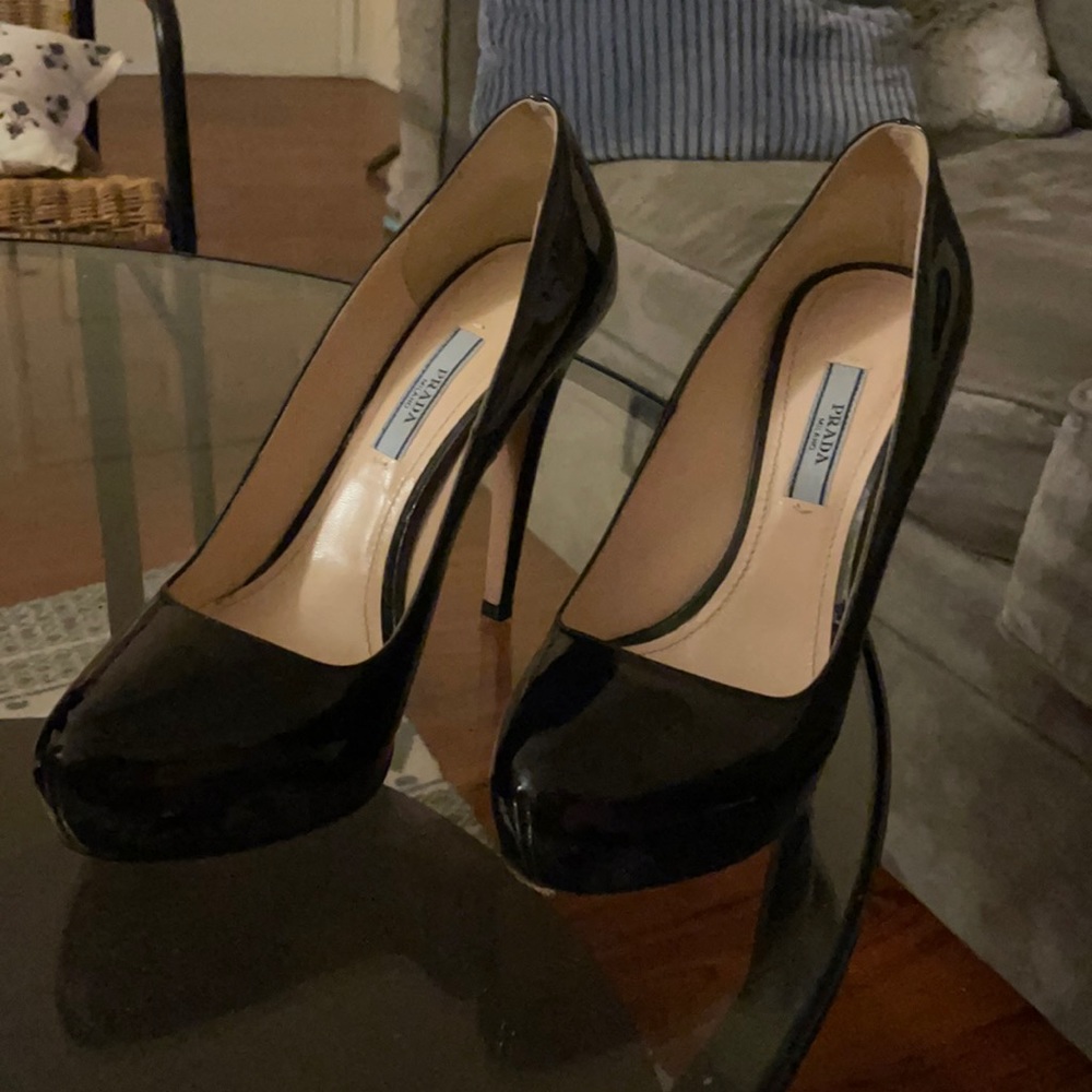 Prada black heels